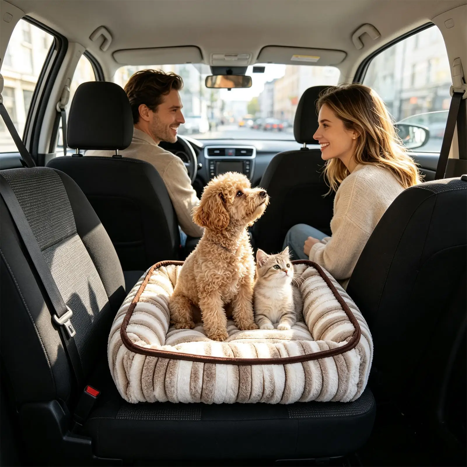 Cama para Gatos Lavável na Máquina, Ninho Macio e Aconchegante para Gatos e Cães, Ideal para Quarto, Interior, Janela, Sofá, Casa, Varanda e Apartamento