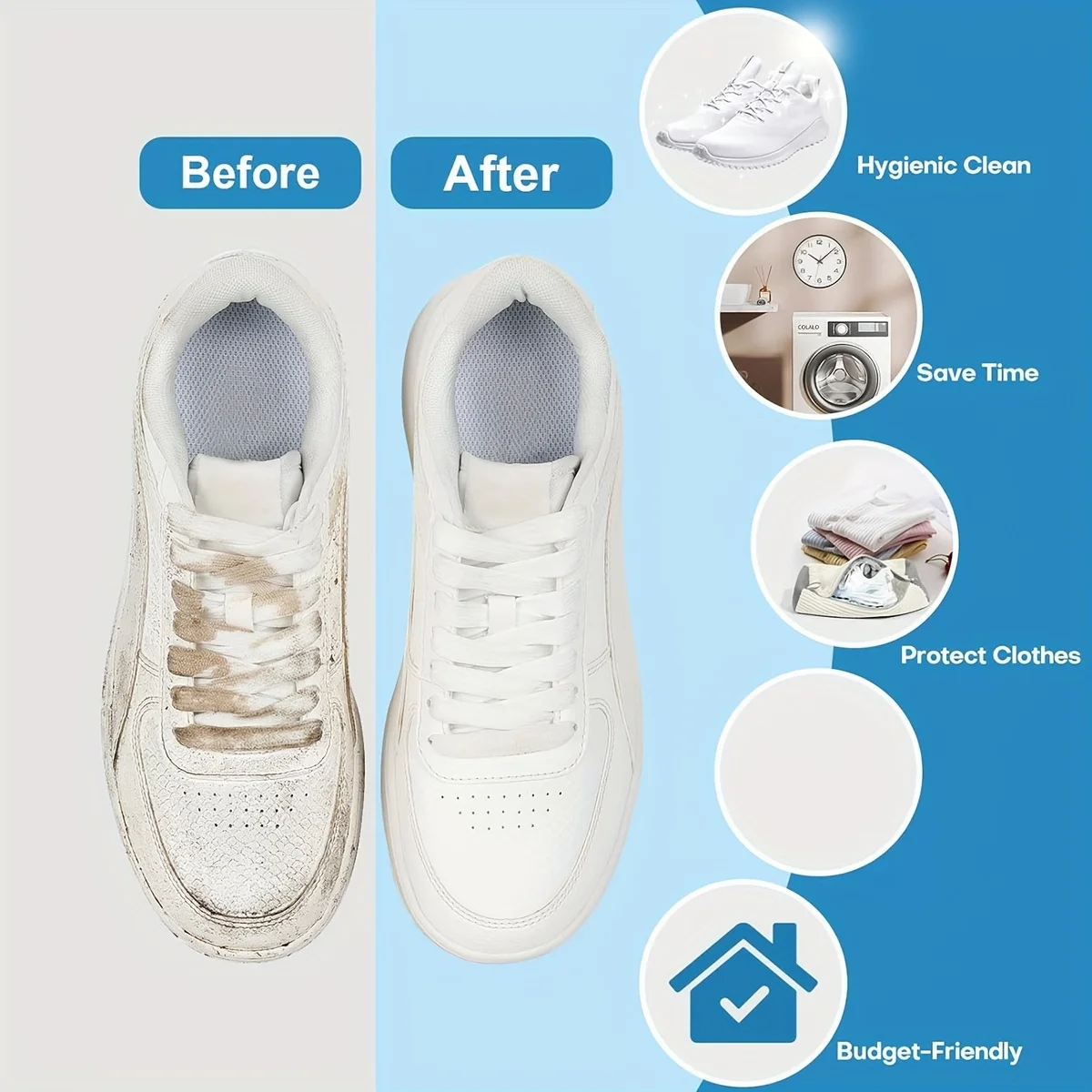 Delicate Laundry Bag for Shoes with Zipper, Reusable 4