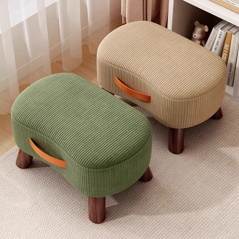 

Small Stool, Household Low Stool, Doorway Shoe Changing Stool, Living Room Sofa Foot Stool, Small Chair, Soft Bag Small Bench