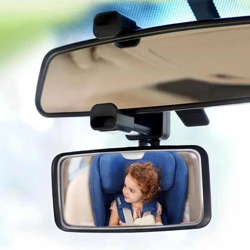 Baby Mirror Car Interior Rear View Mirror Clip Rear Facing Mirrors For Auto Safety Driving Kids Baby Monitor Angle Adjustable