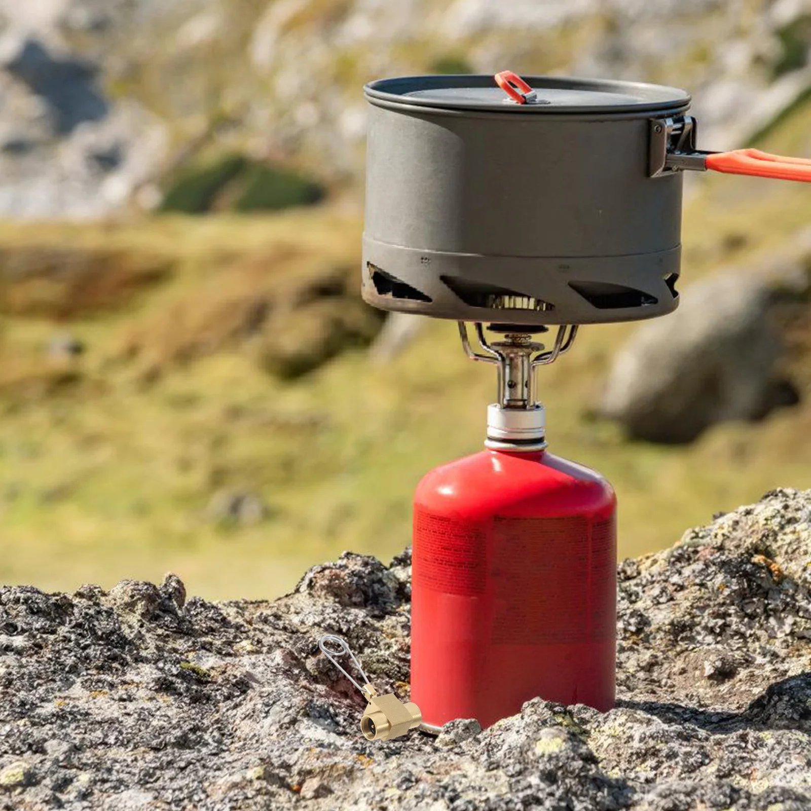 

Flat Gas Valve Converter Outdoor Hose Connector Adapter for Gas Cylinder Tank Refill Fuel Adapter Portable Camping