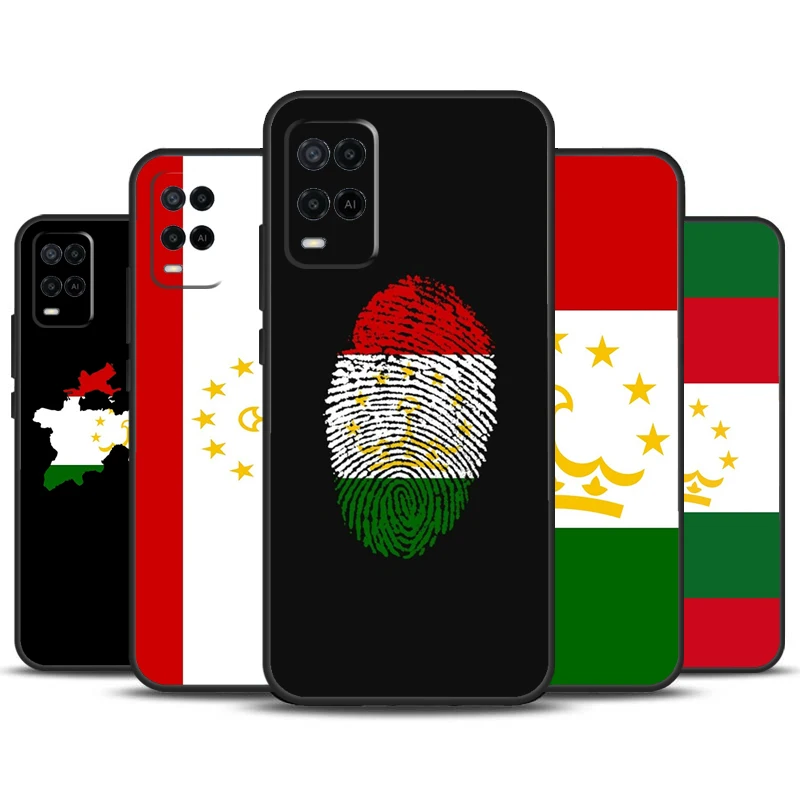 Tajikistan Flag For OPPO A78 A98 A58 A16 A76 A96 A5 A9 A53 A17 A57 A77 A15 A52 A72 A93 A74 A94 A54S Case