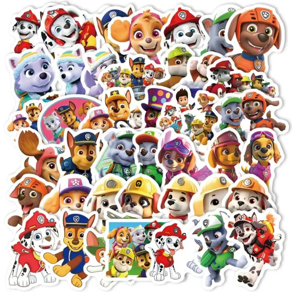

80 наклеек с персонажами мультфильма «Щенячий патруль» — милые наклейки для кружек и чемоданов — водонепроницаемые наклейки без следов
