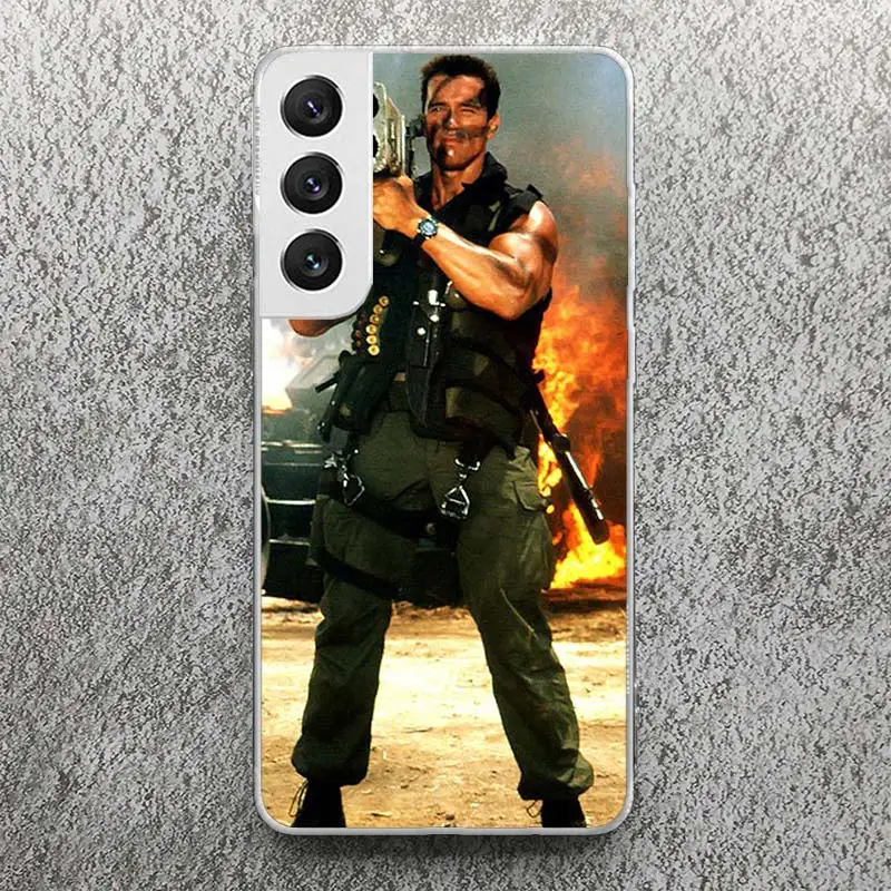 Arnold Schwarzenegger Terminator Print Soft Case for Samsung Galaxy S24 S23 S22 Ultra S21 S20 FE S10 Plus Phone Shell S9 S8 +