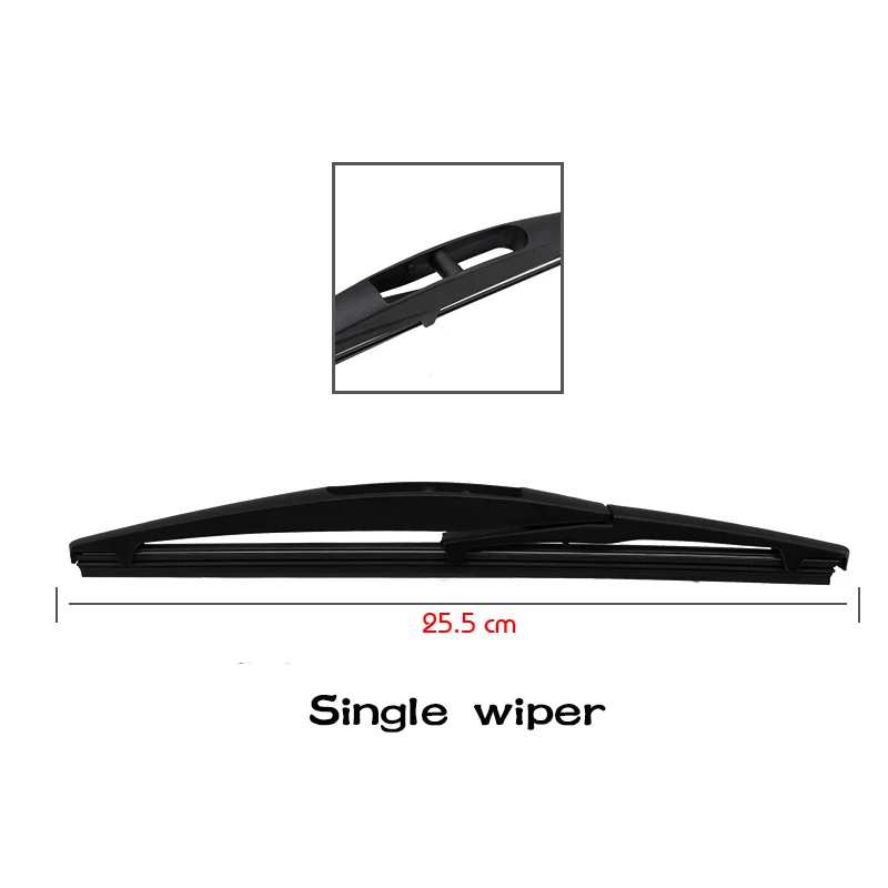 BEMOST Car Rear Windshield Windscreen Wiper Arm Blade Soft Natural Rubber For Geely Vision SUV 255MM Hatchback 2016 2017 2018