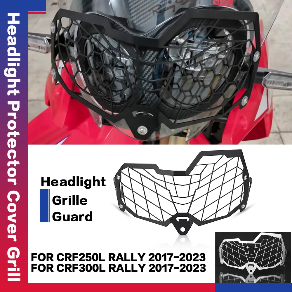 

For HONDA CRF 250 CRF250 Rally 2017 2018 2019-2023 Motorcycle Parts Headlight Guard Protector Grille Cover Headlamp Protection