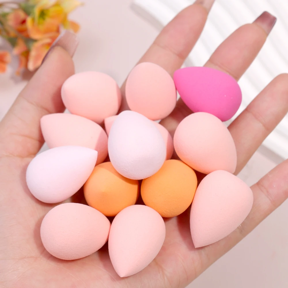 4/12/36/72/120 Pcs Mini Makeup Sponge Randomly Color Shapes Gourd Water Drop Design Cosmetic Puff Drying Wet Use Cosmetics Tools