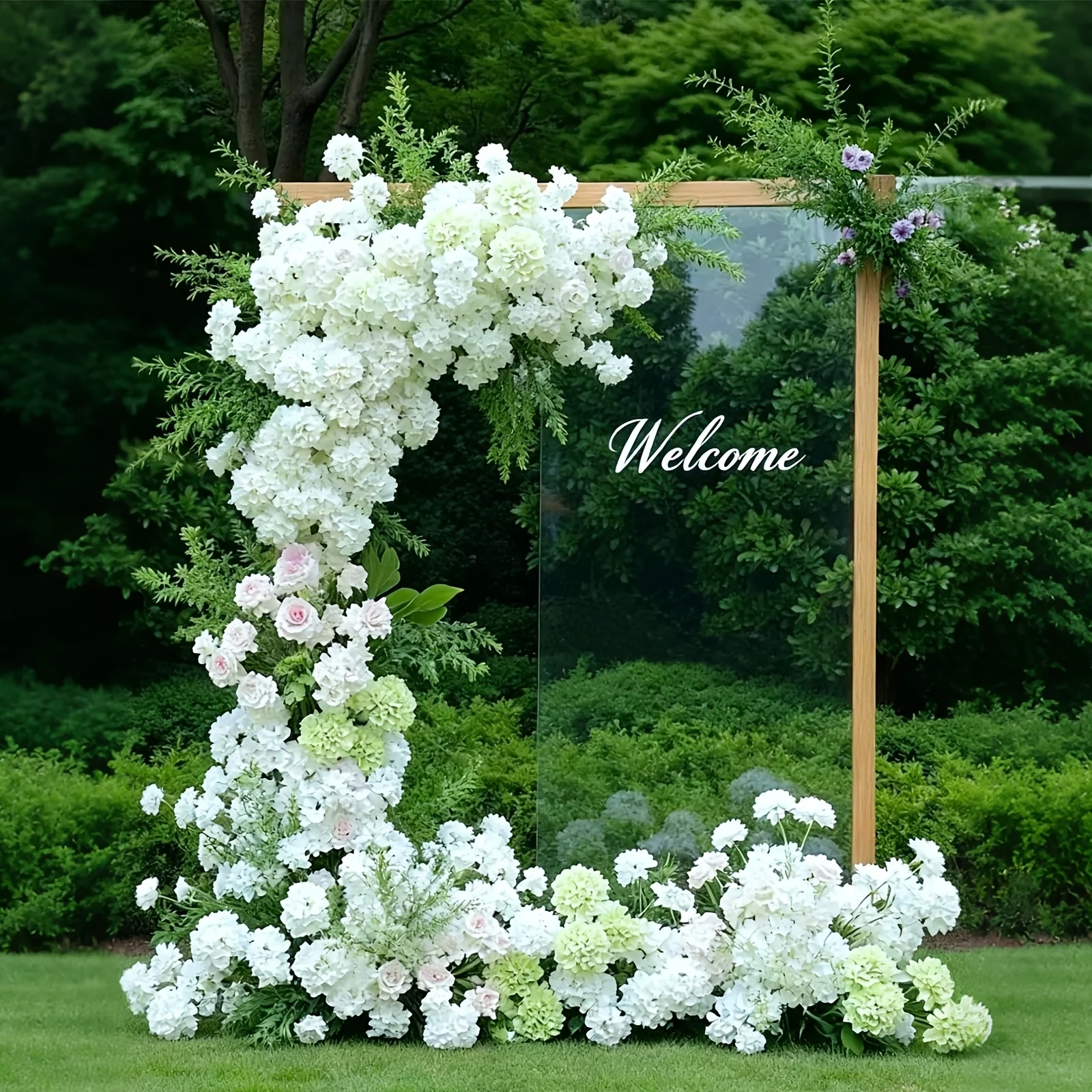 10 Stück Hortensien-Kunstblumenstrauß, 40 cm, künstliche Blumen für Zuhause, Raumdekoration, Garten, Hochzeitsdekoration, Tafelaufsatz, Ornament – Detail 10