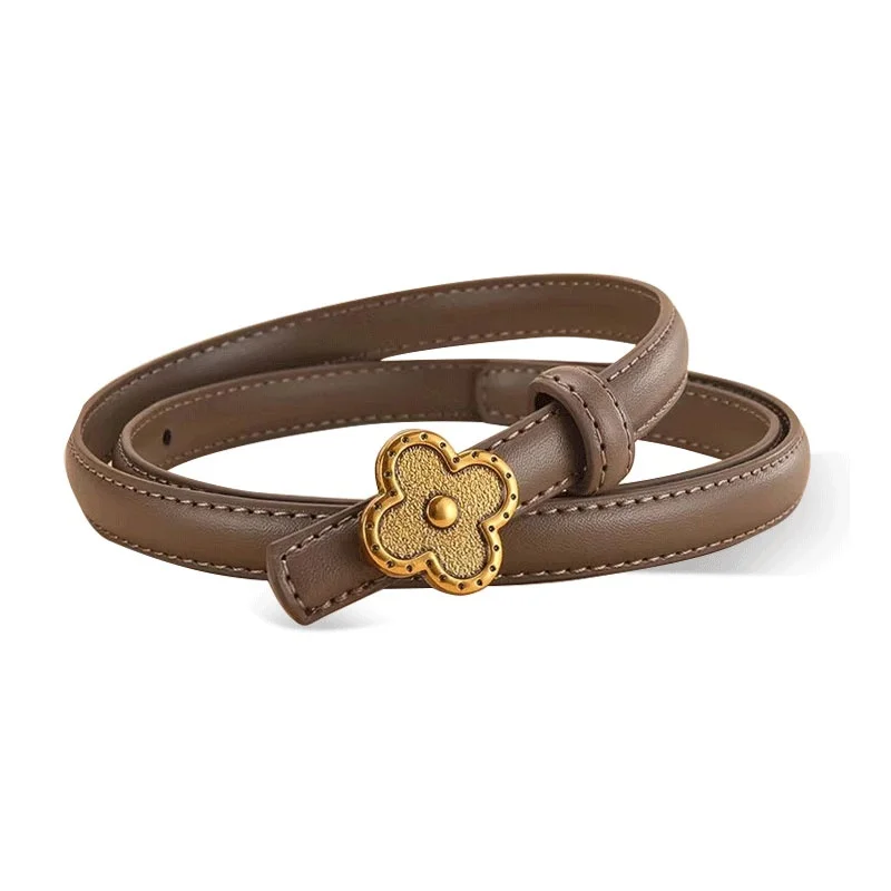 PU belt, four-leaf clover, multi-functional, fashionable, durable, fashion item belt