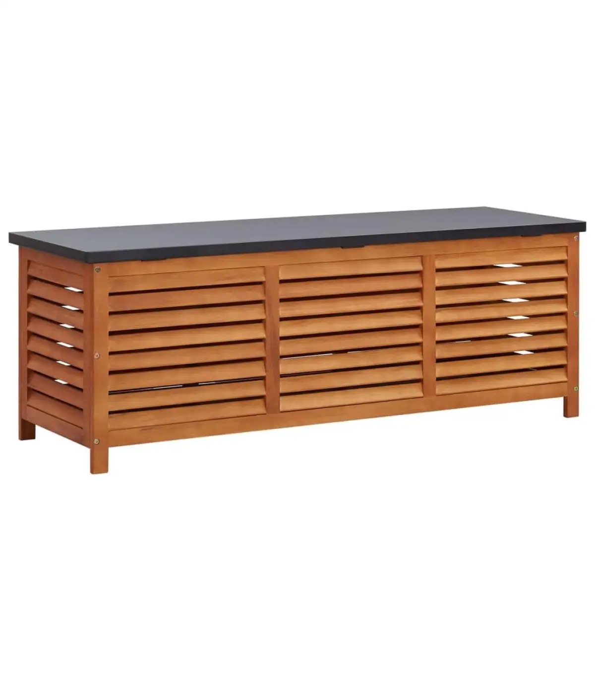 Outdoor storage boxes garden storage box solid wood Eucalyptus 150x50x55 cm