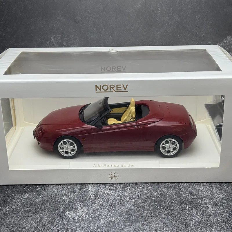 NOREV Diecast 1/18 Scale Alfa Romeo Spider Sports Car Model Alloy Alfa Romeo Coventry Car Model As A Gift Item for Display view 6