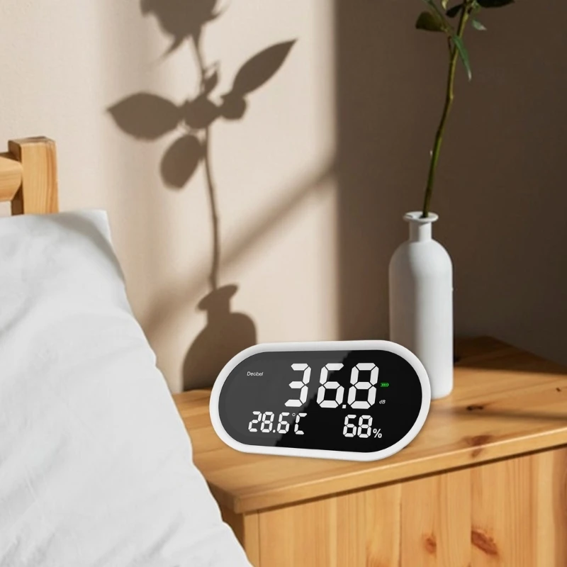 

Air Quality Tester For Home Office Precise Measurement Of Temperature Humidity Noise Level LCD Display Rechargeable top sale