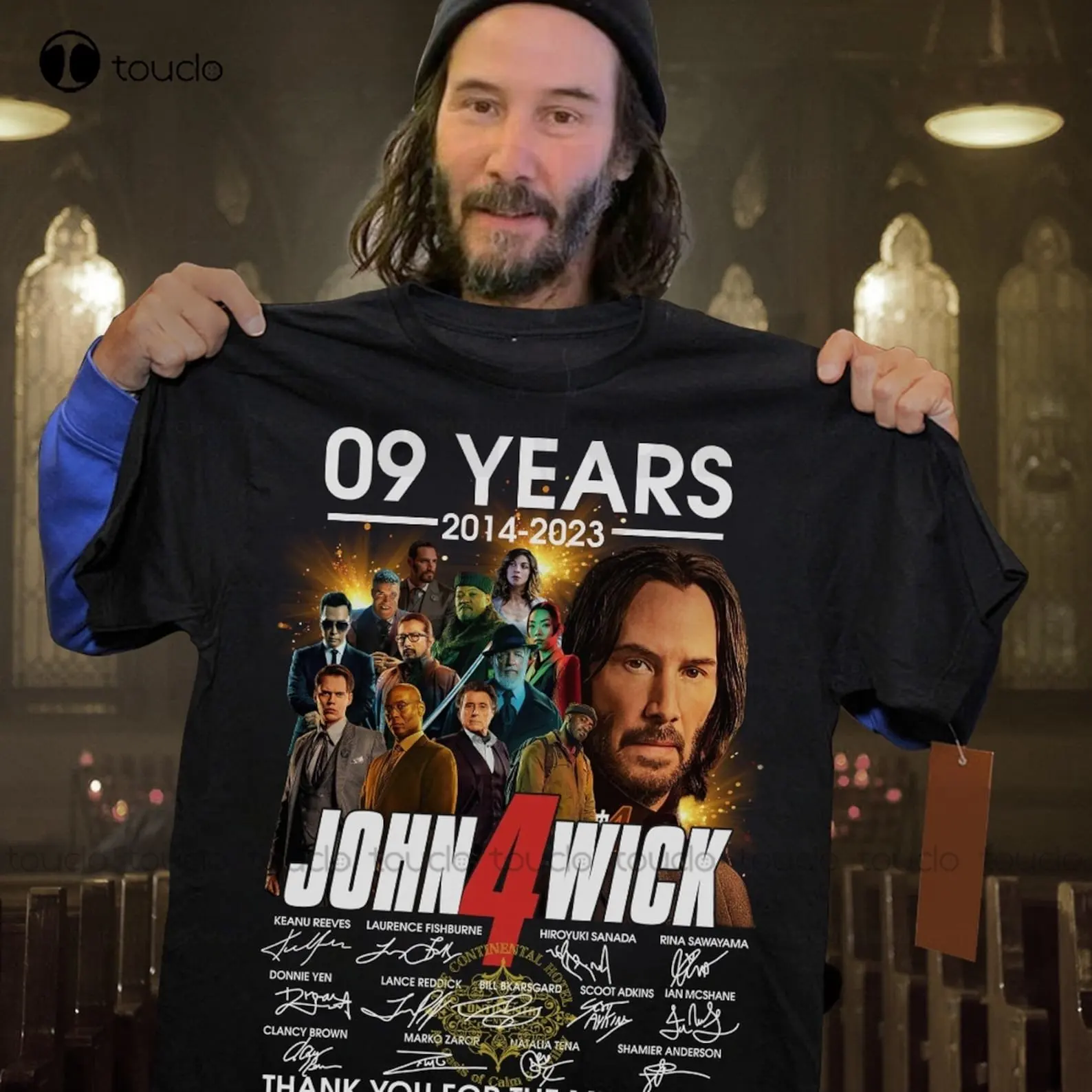 Ohn Wick Shirt Limited John Wick 4 Shirt John Wick 2023 Shirt Keanu Reeves Shirt Boy Shirts Xs-5Xl Christmas Gift Printed Tee