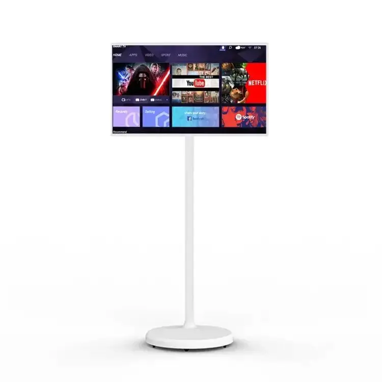 27 Inch Android12 8GB+128GB Floor Standing Tv Intelligent Lcd Touch Screen  Gym Interactive Android Wifi Fitness Smart Tv