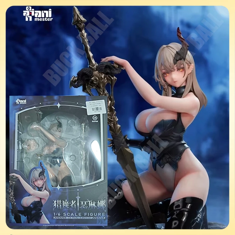 

Original AniMester Demon Hunter Selina Anime Figure 1/6 23cm Tracking Eye Magnetic Control Light Effect Golden Eyes Toys Gift