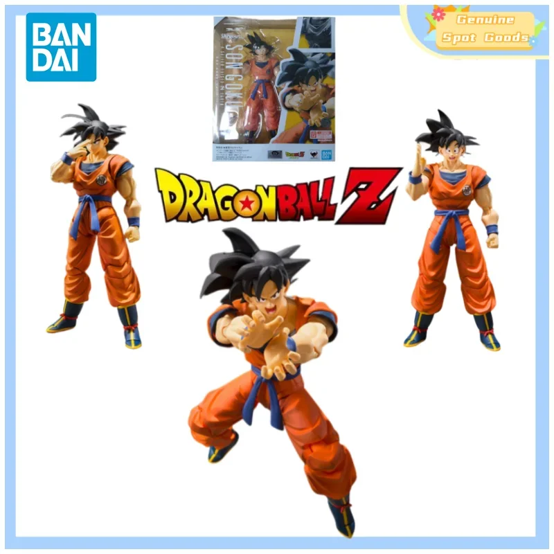 

Genuine Bandai Dragon Ball Z SHF Son Goku A Saiyan Raised on Earth Anime Action Model Figure Toys Gift for Toys Hobbies Kids