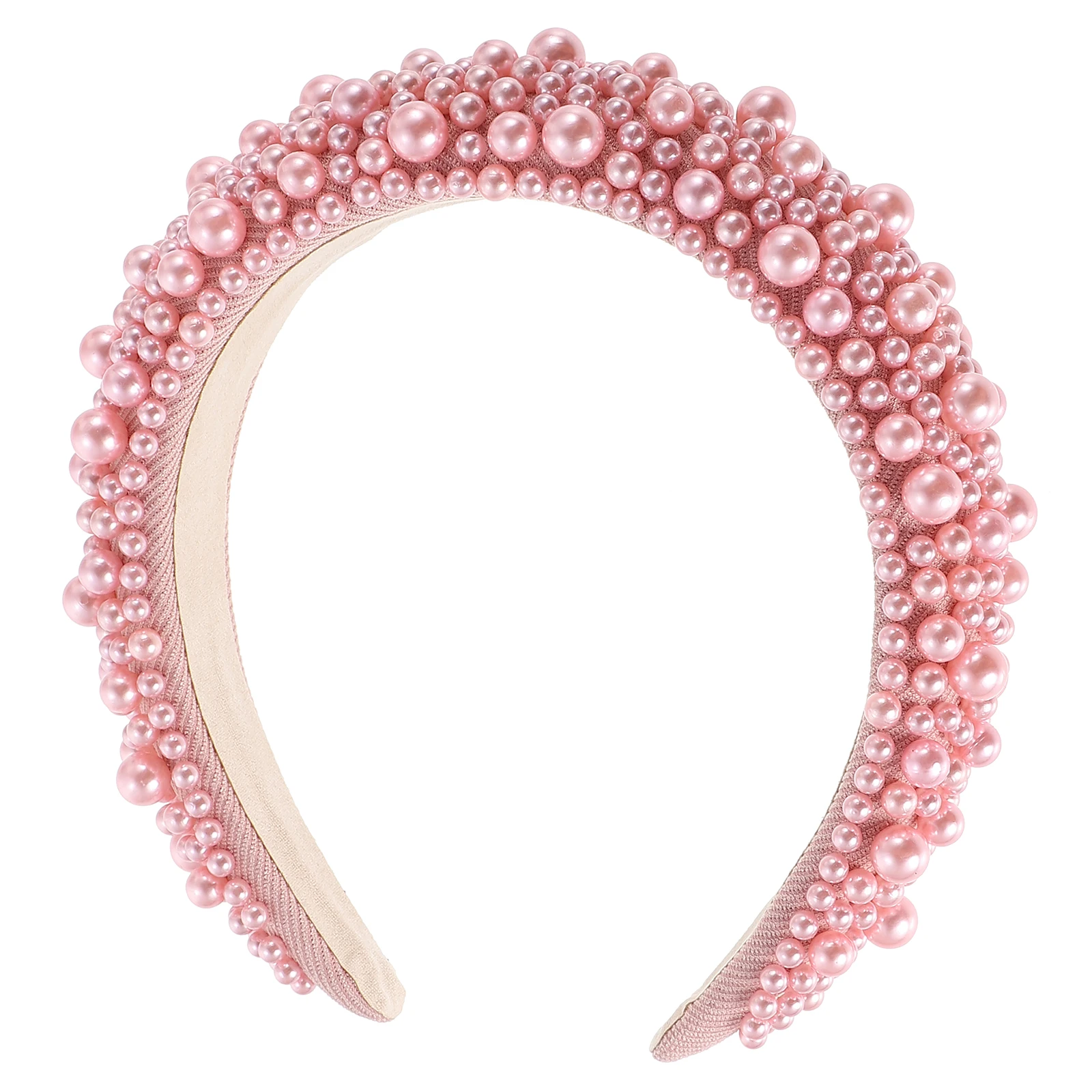 

Pearl Hairband Exquisite Baroque Sponge Headband Stylish Lightweight Headdress for Special Occasions Daily Use