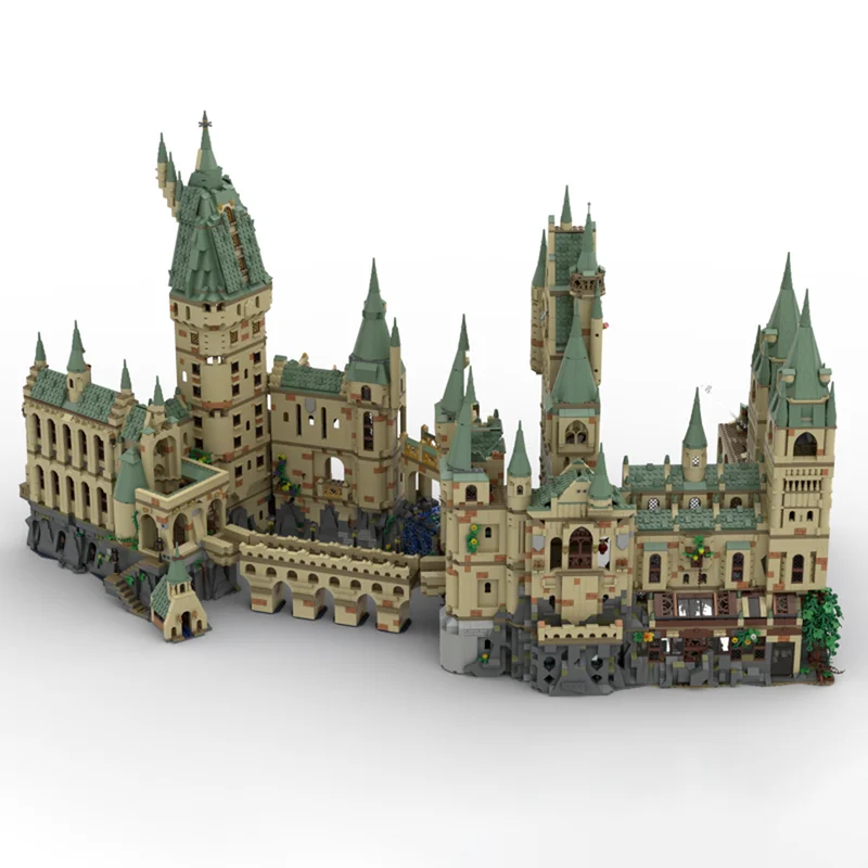 Moc Mattoni da costruzione Film scolastiche magiche Modello modulare Castello medievale Tecnologia Blocchi Regali Giocattoli di Natale Set fai da te Assemblaggio