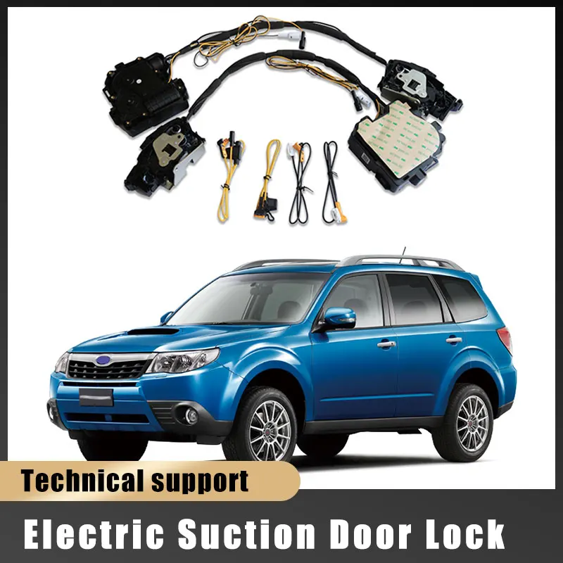 Car Soft Close Door Latch Pass Lock Actuator Electric Absorption Suction Silence Closer For Subaru forester 2017~2023