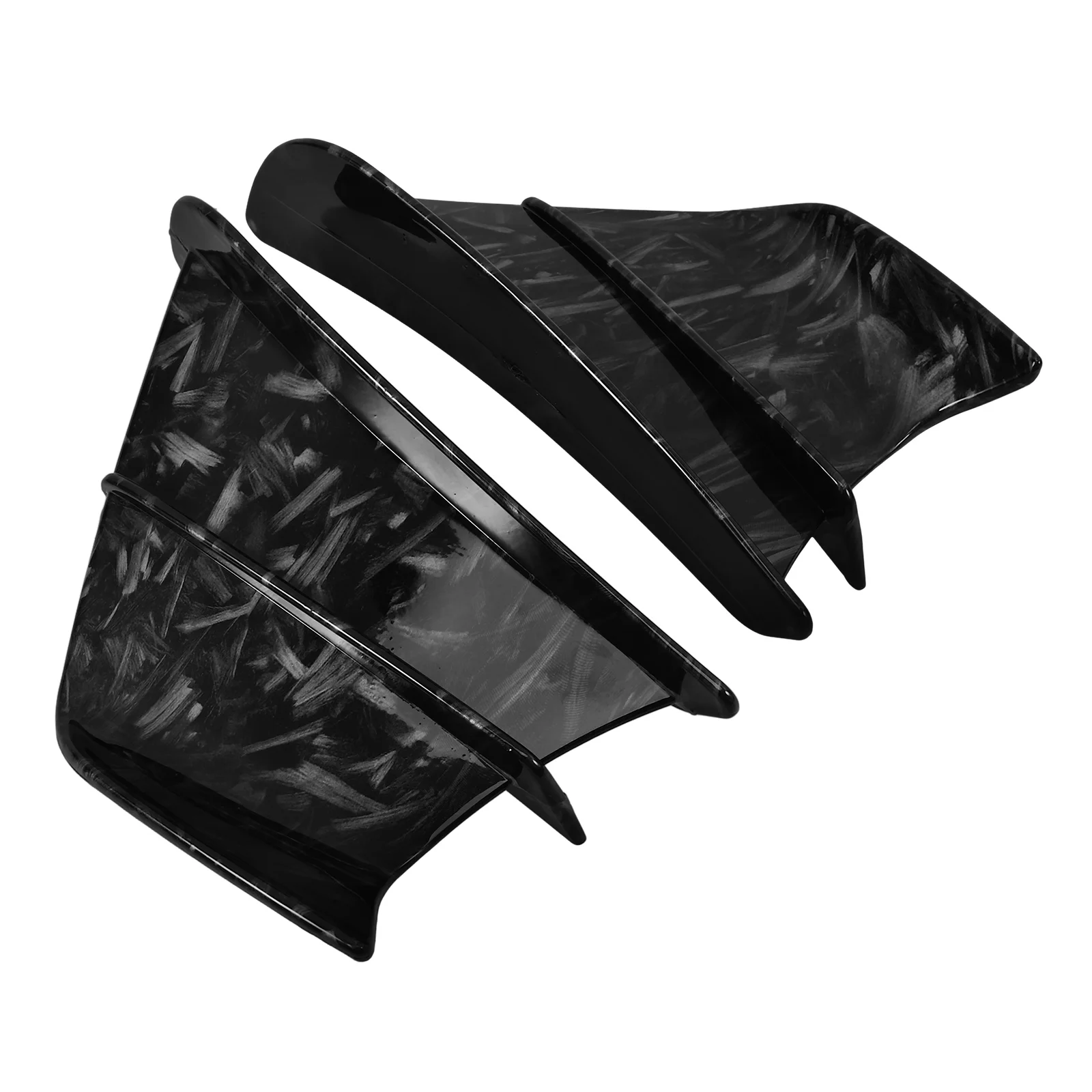 

2PCS Carbon Fiber Spoiler Motorcycle Side Wings Styling Winglets Aerodynamic Fairing Lightweight Enhances Stability Easy