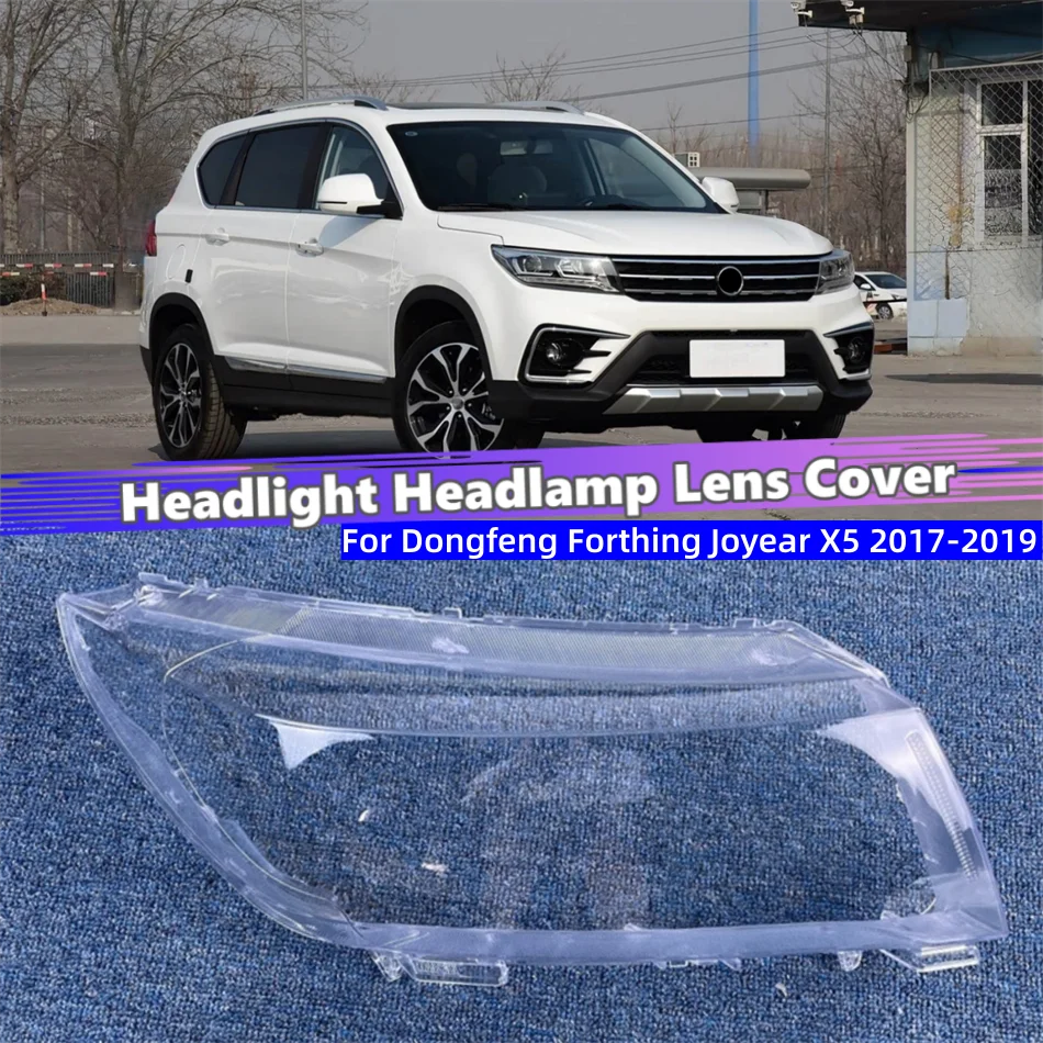 For Dongfeng Forthing Joyear X5 2017 2018 2019 Car Acesssories Polycarbonate High Gloss Fully Transparent Headlight Seal Cover