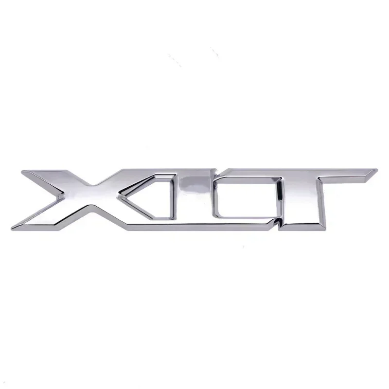 3D Metal Chrome Red Black Logo XLT Emblem Car Badge Rear Trunk Decal For Ford RANGER XLT Stikcer Accessories