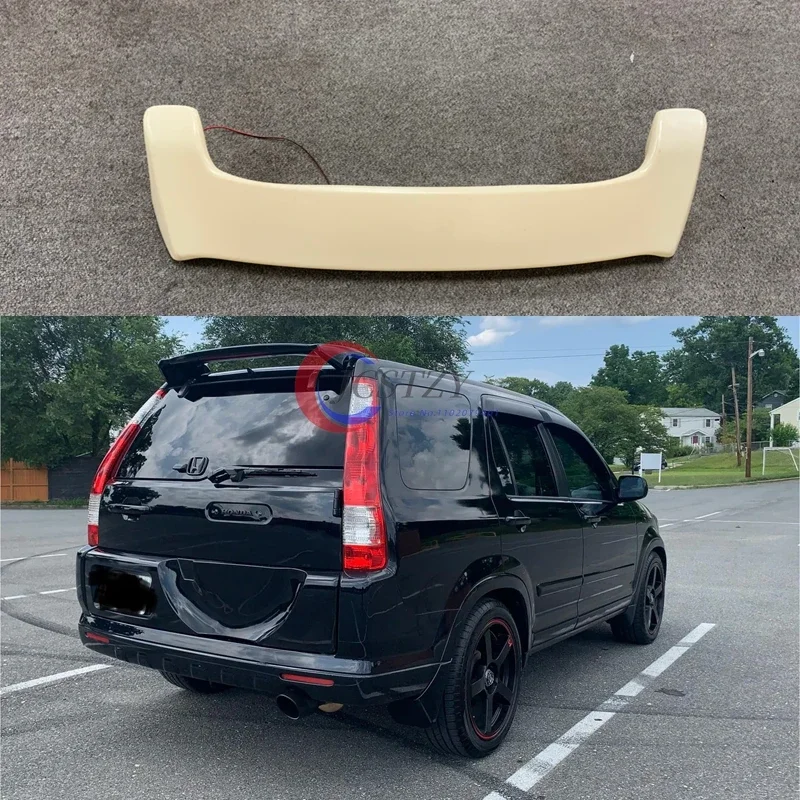 for Honda CRV 2001-2007 ABS Material Car Rear Wing Primer Color with Lig Rear Spoiler Press The Tail