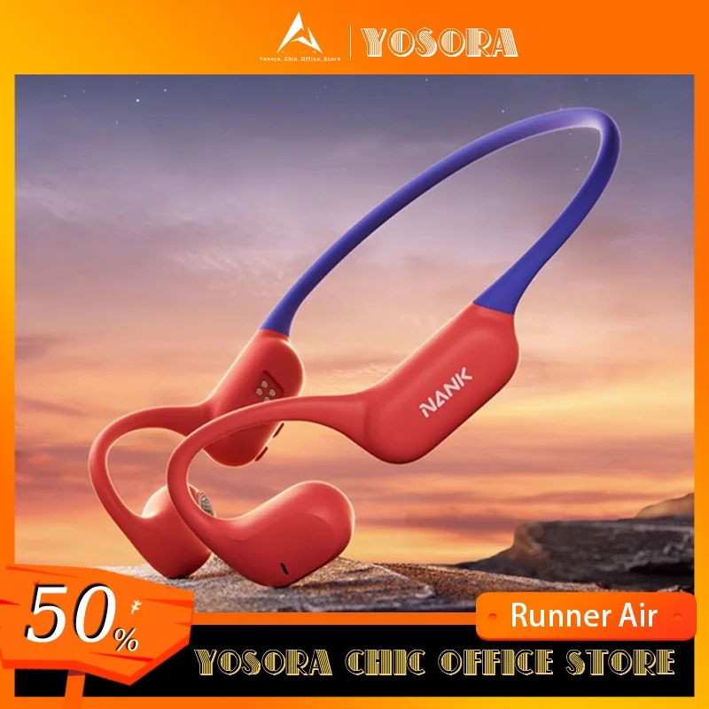 

NANK NANK Runner Air Bone Conduction Bluetooth Earphone Waterproof Swimming Lightweight Custom Low Latency PC Sports Headphones