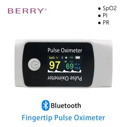 Berry Most Accurate Finger Pulse Oximeter Oximetro BM1000B Bluetooth OLED De Dedo Blood Oxygen Saturation SPO2 PR Best Processor