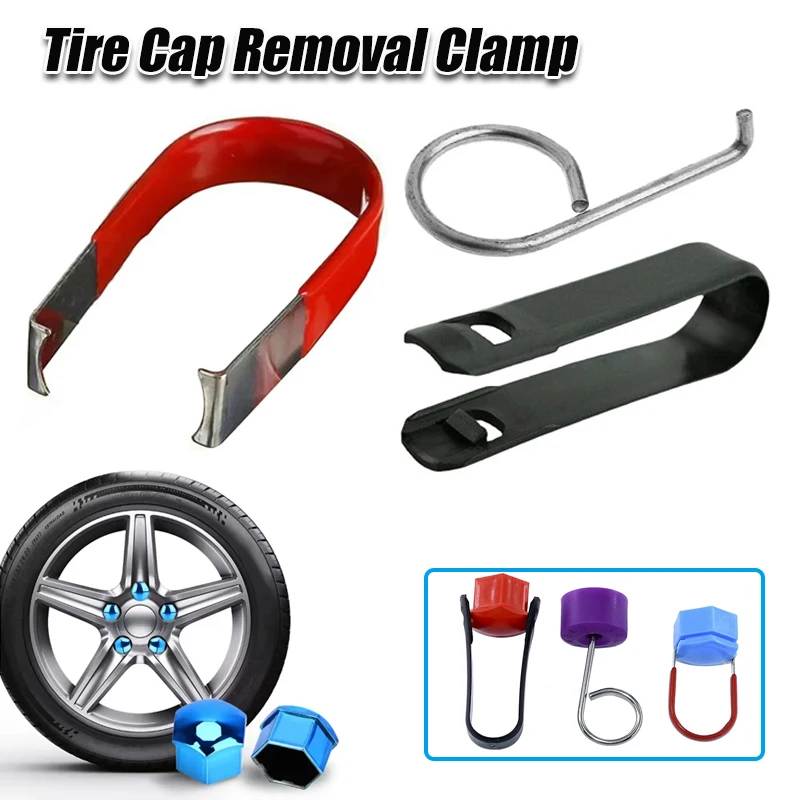 

Car Wheel Nut Removal Clamp Anti-Theft Nut Protective Cap Hook Universal Removal Tool Mini Portable Tweezers Auto Repair Tools