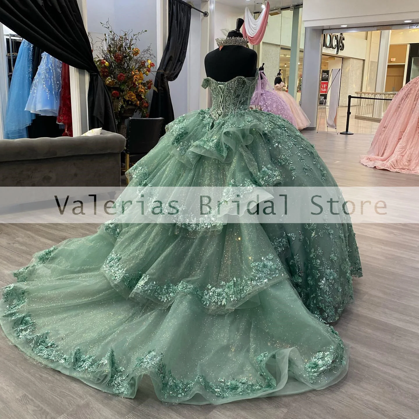 Vestido azul y GreeQuinceanera, Vestido De baile con apliques De cristales, vestidos De fiesta De cumpleaños, Vestido De 15 Quinceañeras personalizado