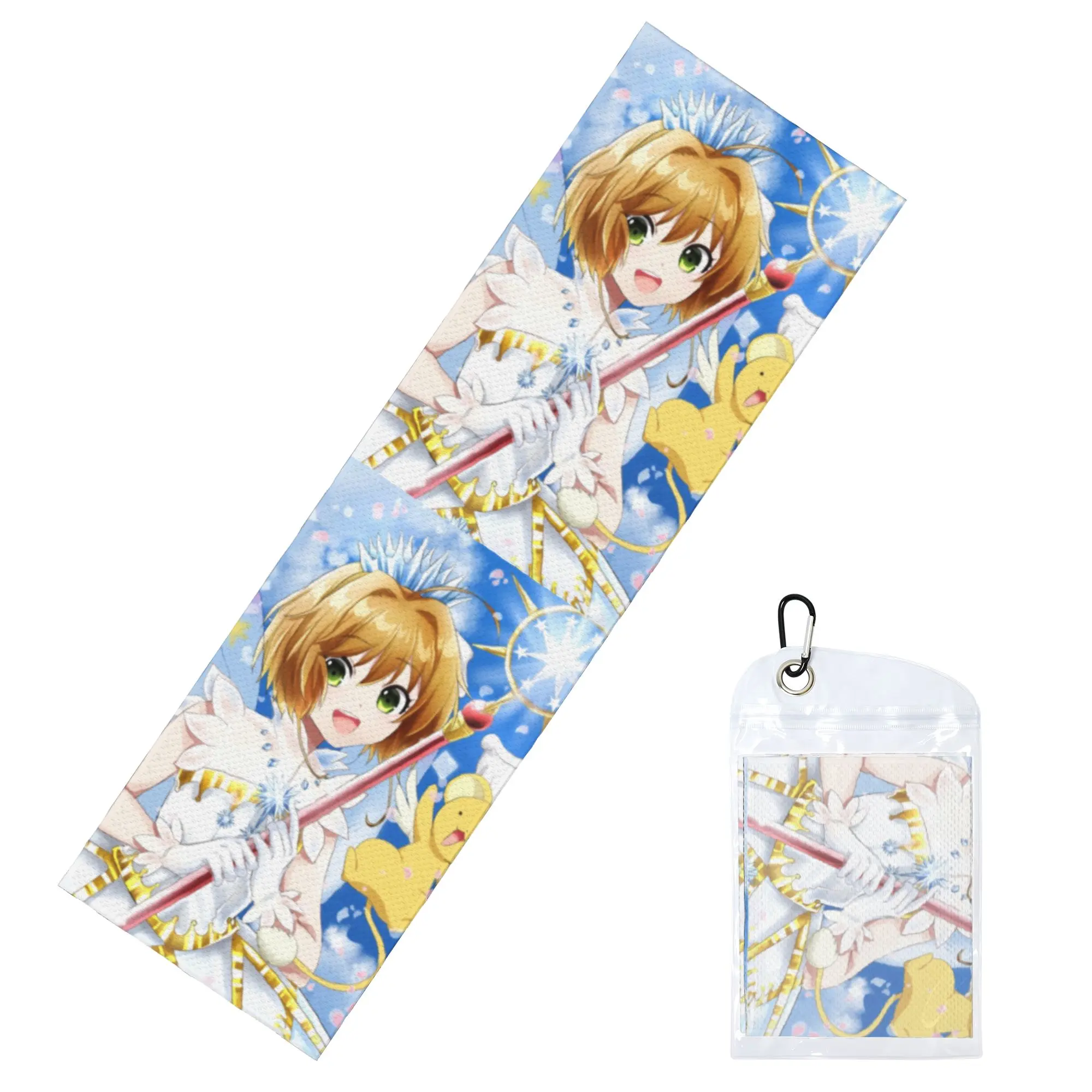 Cardcaptor Japanese Anime Magical Girl Sakura Cold Exercise Towel  Yoga And Fitness Running Outdoor Activities Travelling Towels