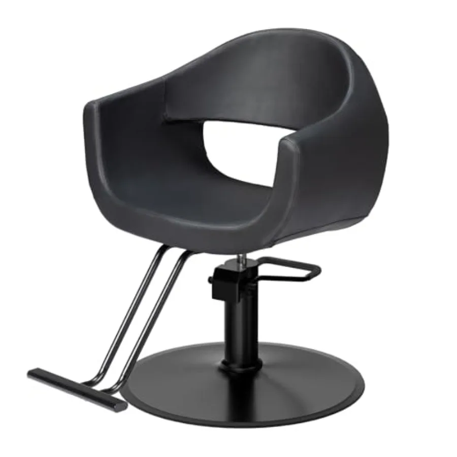 

Парикмахерское кресло для барбершопа, кресло для салона красоты, кресло для стилиста, усиленное, с гидравлическим насосом, поворотное на 360°, с подставкой для ног