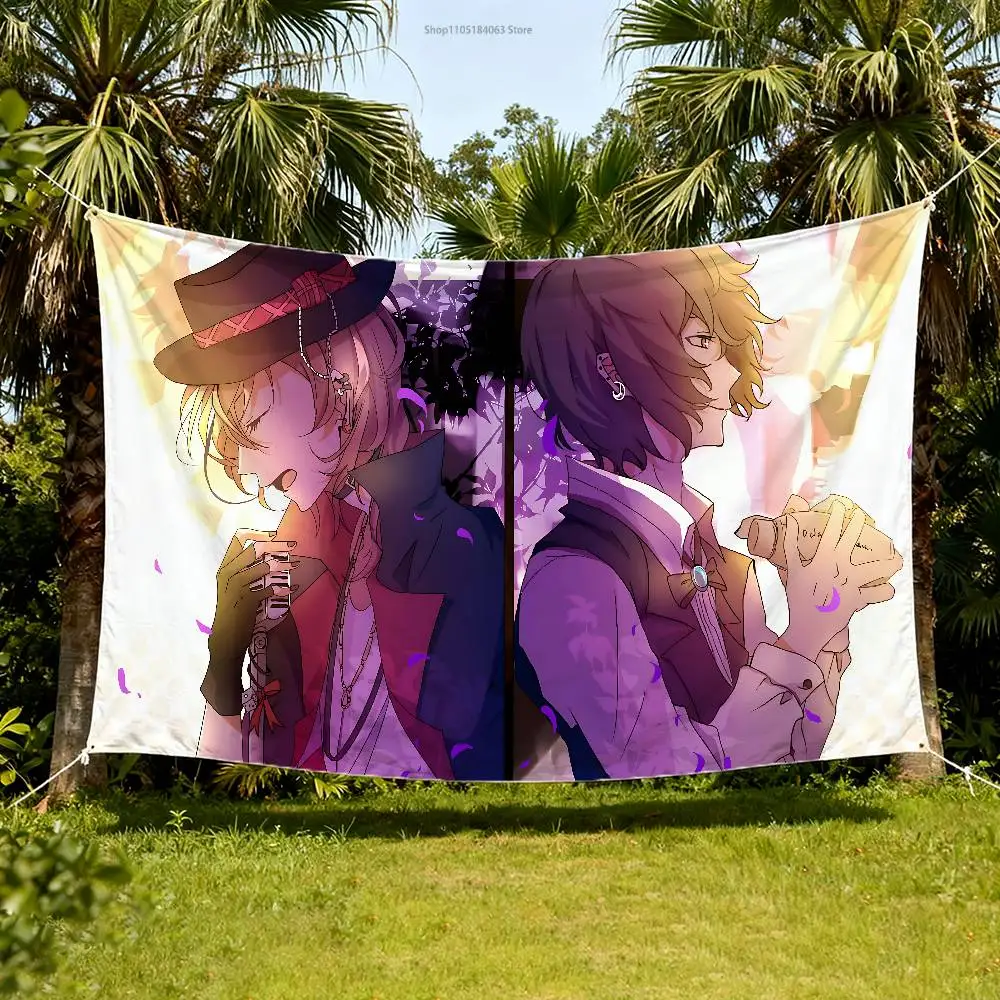 

Soukoku D-Daza C-Chuuya Flag Tapestry Banner For Bedroom Outdoor Living Room Restaurant Bar Wall Decor Party