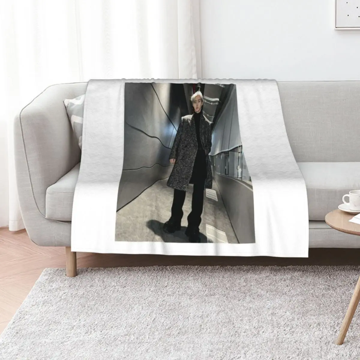 

sunghoon Throw Blanket Furrys Flannel decorative Soft Plush Plaid Blankets