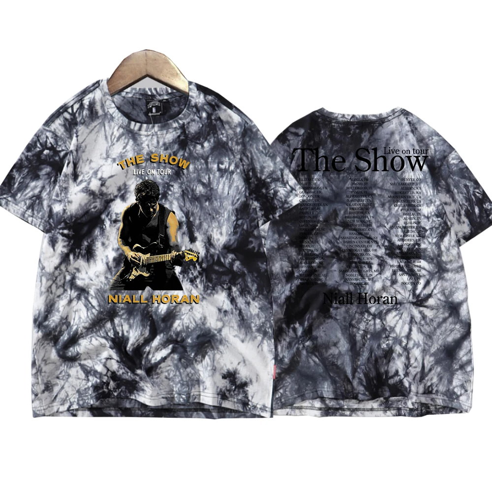 Niall Horan The Show Tour 2024 Retro Tie Dye Shirt Unisex Round Neck Short