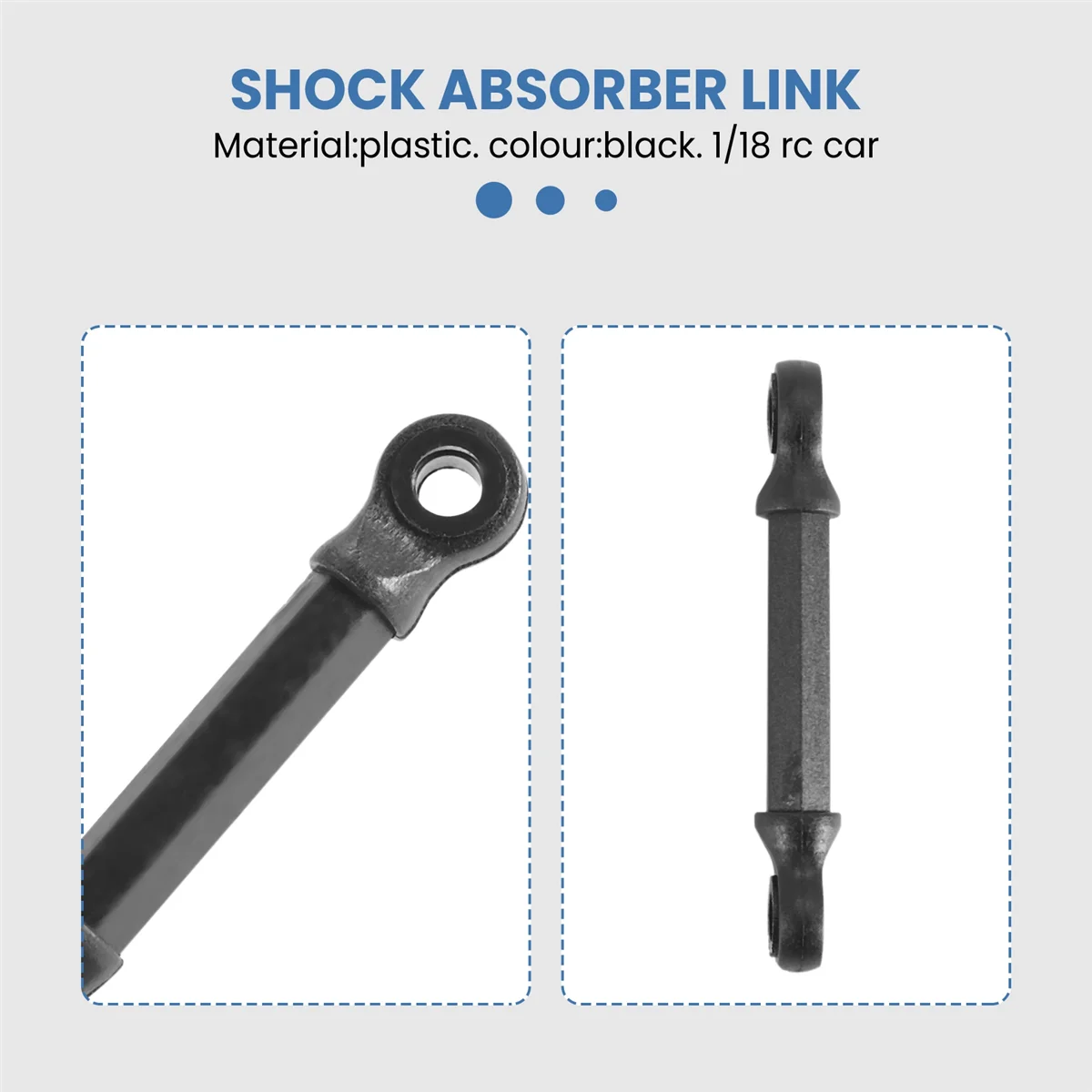 رابط ممتص للصدمات لـ Pxtoys ، PX9300-04 ، بطول 4 سنتيمتر ، PX9300 ، PX 9300 ، 9301 ، 9302 ، 1/18 RC ، قطع غيار السيارات