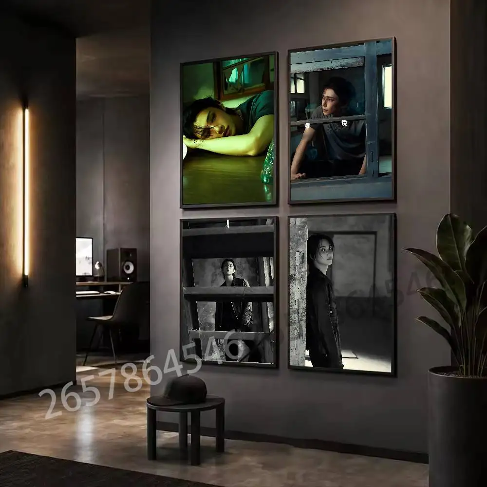 J-Jeonghan J-joshua-A  D-dreamscape Poster Self-adhesive Art Waterproof Paper Sticker Coffee House Bar Room Wall Decor