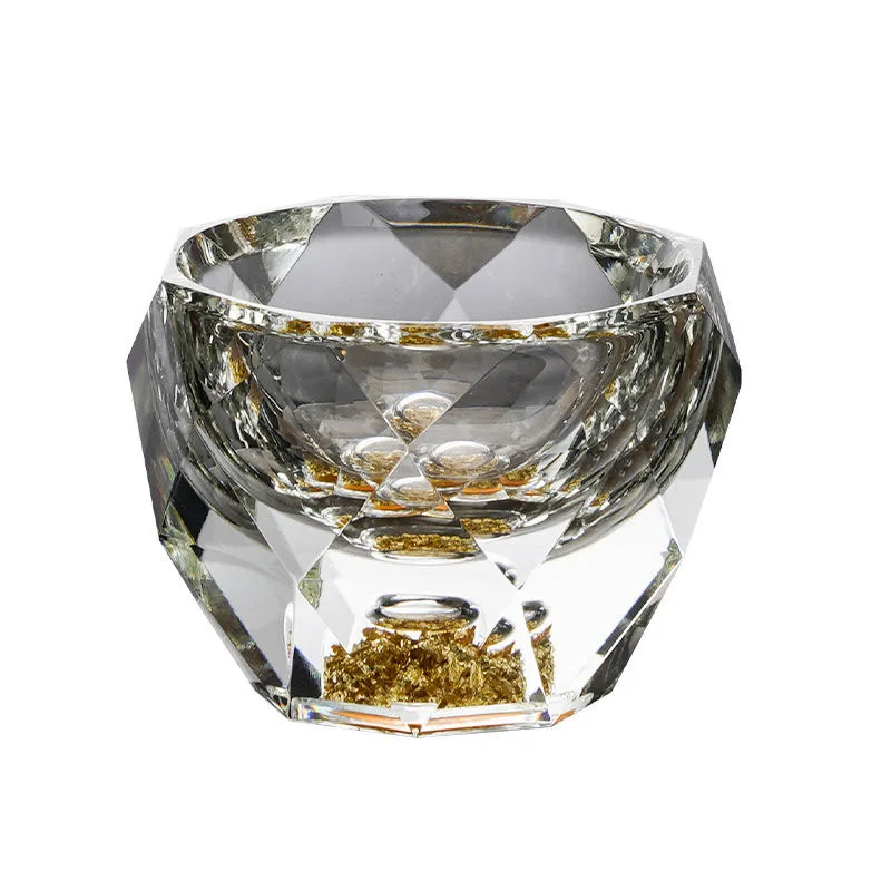 Verres à Shot en diamant à facettes de 50ML, 1 pièce, tasse en verre de cristal à Double fond pour whisky, expresso, tasse de thé, Bar léger, verres de luxe