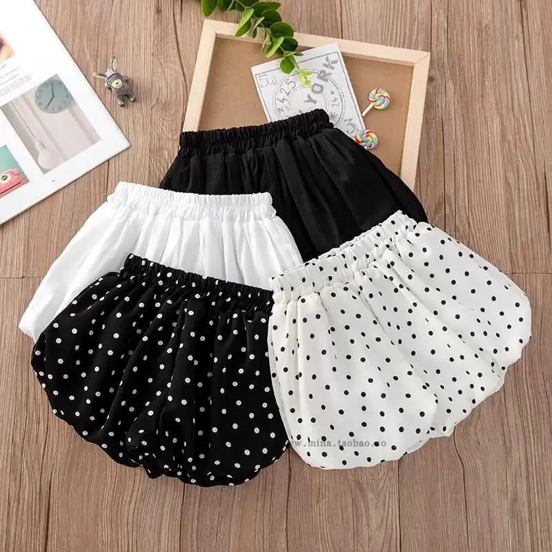 Shorts Bloomers Décontractés et Mignons pour Filles, Modèle Lanterne, Quatre Couleurs – Collection Été 2026
