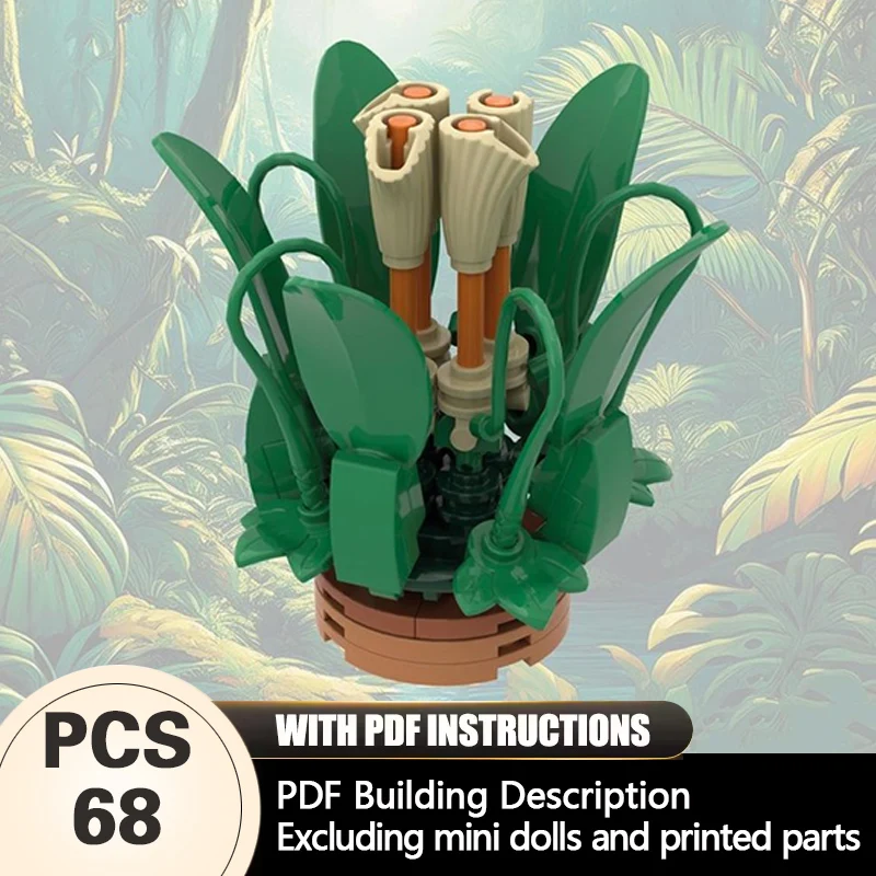 

Creators Plant Series Model MOC Building Bricks Alocasia Plant Modular Technology Gifts Holiday Assemble Children Toys Suit
