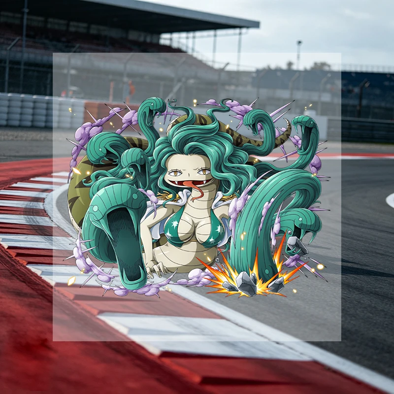 Car Stickers Anime Snake Girl Vinyl Decal Waterproof Die Cut for Car Window Windshield Motorcycle Auto Decor