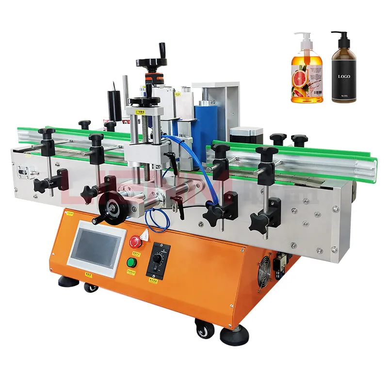 

High Efficiency Labeling Machine For Round Bottles Desktop Labeling Machine Plastic Glass Bottles Round Labeling Machine