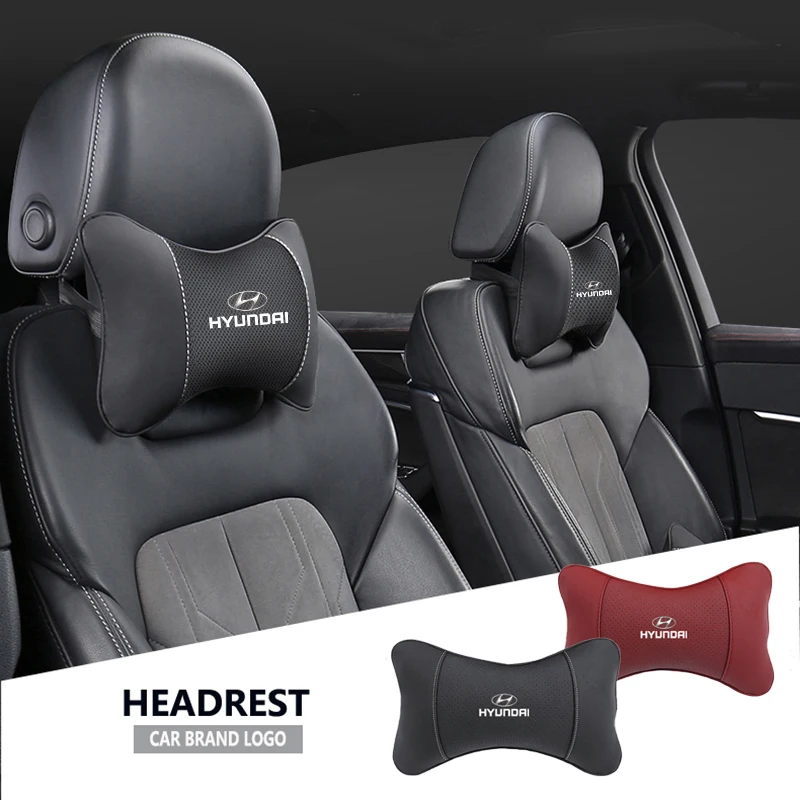 Car Neck Headrest Pillow Cushion Seat Memory Foam Pad Sleep Support For Hyundai I30 I20 Kona IX35 IX20 Tucson Veloster Elantra