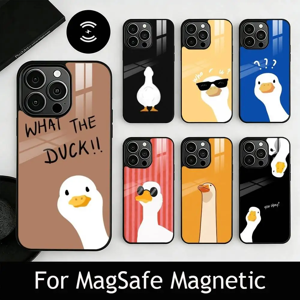 

Duck Phone Case For iPhone17,16,15,14,13,12,11 Plus,Pro Magnetic with Magsafe Wireless Charging