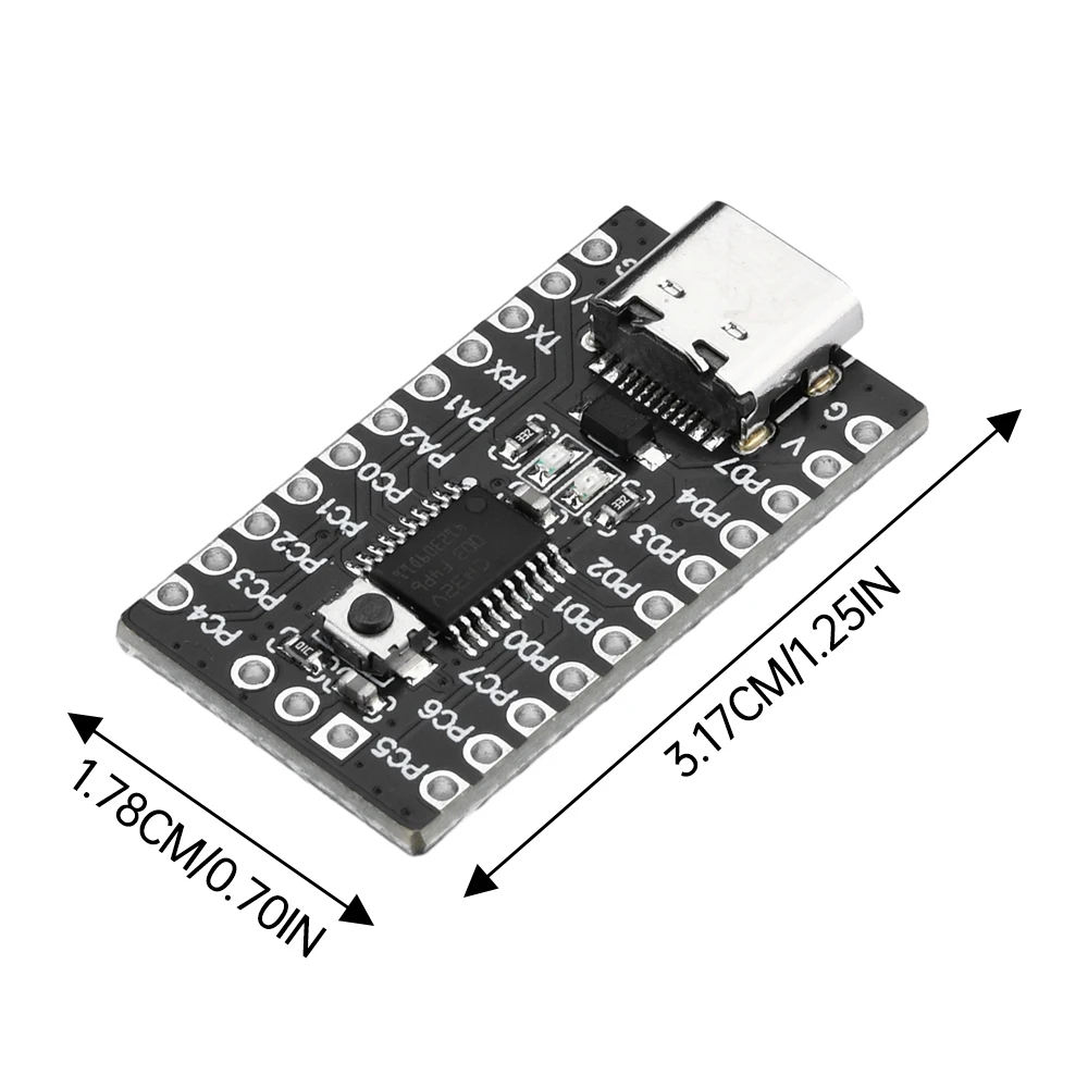 10 UNIDS CH32V003F4P6 Tablero de Base Placa de Desarrollo Del Módulo Del Microcontrolador RISC-V Procesador 2KB SRAM 16KB Interfaz de TYPE-C Flash