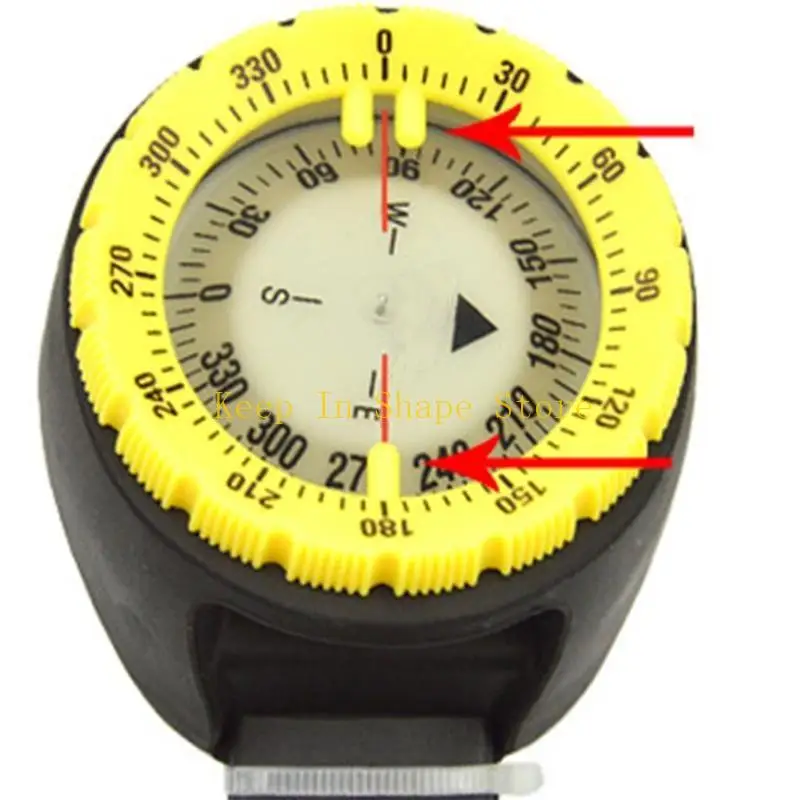 U1JC ساعة غوص رقمية مضيئة ومتوازنة تحت الماء 50 متر بوصلة غوص وملاح #4