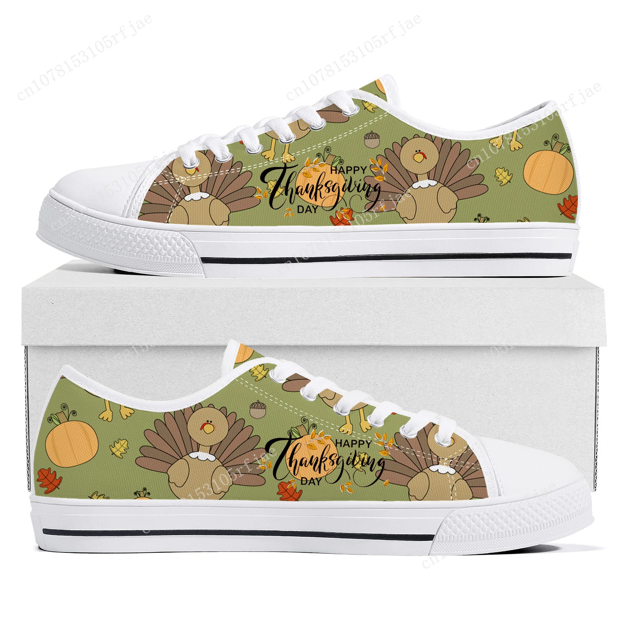 

Thanksgiving Day Festival Low Top Sneakers Womens Mens Teenager High Quality Fashion Canvas Sneaker Couple Custom Built Shoes