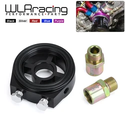WLR - M20X1.5 3/4- 16 1/8 NPT Aluminum Racing Oil Pressure Gauge Oil Filter Cooler Sandwich Adapter WLR6722