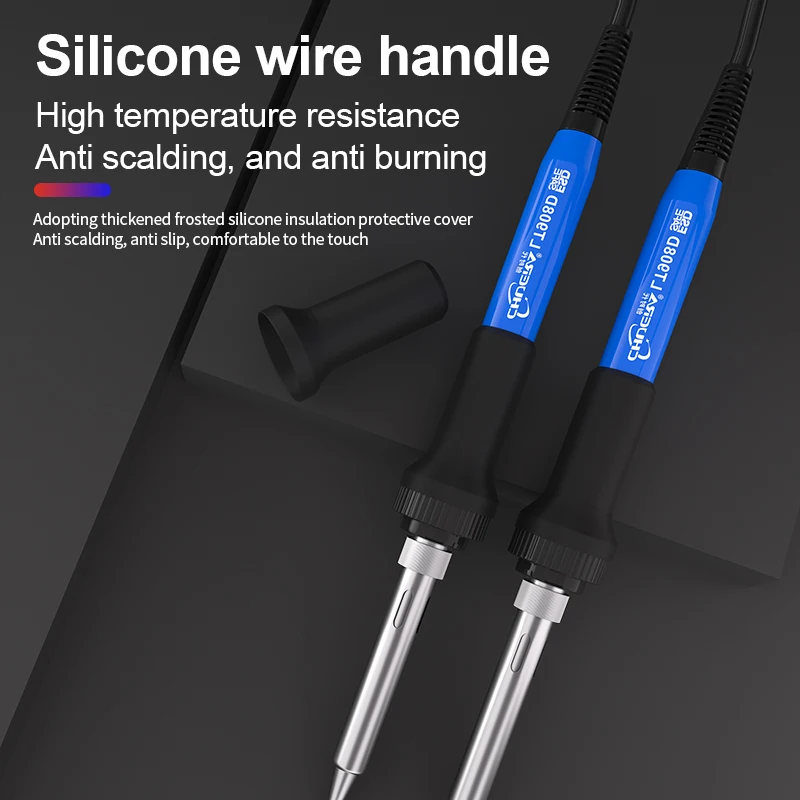 Chuera 989D 70W Soldering Iron Mini Size Dual Temperature Display Memory Function Automatic Sleep New Model Soldering Station